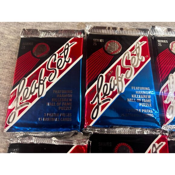 1991 Leaf Set Series 2 Baseball Trading Cards 6 Packs - Picture 2 of 6